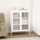 Manhattan Comfort Amelia Modern 32" Metal Accent Cabinet in White