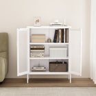 Manhattan Comfort Amelia Modern 32" Metal Accent Cabinet in White