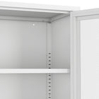 Manhattan Comfort Amelia Modern 32" Metal Accent Cabinet in White