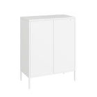 Manhattan Comfort Amelia Modern 32" Metal Accent Cabinet in White