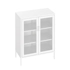 Manhattan Comfort Amelia Modern 32" Metal Accent Cabinet in White