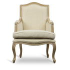 Baxton Studio Nivernais Wood Traditional French Accent Chair
