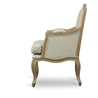 Baxton Studio Nivernais Wood Traditional French Accent Chair