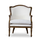 Baxton Studio Charlemagne Traditional French Accent Chair-Ash