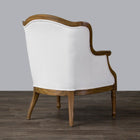 Baxton Studio Charlemagne Traditional French Accent Chair-Ash