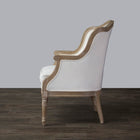 Baxton Studio Charlemagne Traditional French Accent Chair-Oak