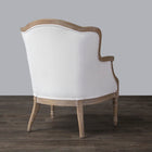 Baxton Studio Charlemagne Traditional French Accent Chair-Oak