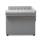 Baxton Studio Mabelle Modern and Contemporary Grey Fabric Trundle Daybed