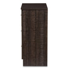 Baxton Studio Decon Modern and Contemporary Espresso Brown Wood 3-Drawer Storage Chest