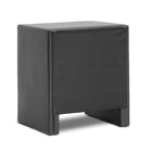 Baxton Studio Frey Black Upholstered Modern Nightstand