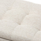 Baxton Studio Roanoke Modern and Contemporary Beige Fabric Upholstered Grid-Tufting Storage Ottoman Bench