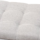 Baxton Studio Roanoke Modern and Contemporary Grayish Beige Fabric Upholstered Grid-Tufting Storage Ottoman Bench