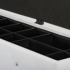 Baxton Studio Seine White Leather Contemporary Storage Ottoman