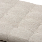 Baxton Studio Kaylee Modern Classic Beige Fabric Upholstered Button-Tufting Storage Ottoman Bench