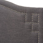 Baxton Studio Aubrey Modern and Contemporary Dark Grey Fabric Upholstered Queen Size Headboard