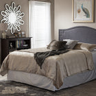 Baxton Studio Aubrey Modern and Contemporary Dark Grey Fabric Upholstered Queen Size Headboard