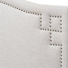 Baxton Studio Aubrey Modern and Contemporary Grayish Beige Fabric Upholstered Full Size Headboard