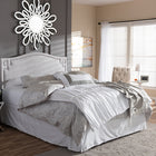 Baxton Studio Aubrey Modern and Contemporary Grayish Beige Fabric Upholstered Queen Size Headboard