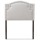 Baxton Studio Aubrey Modern and Contemporary Grayish Beige Fabric Upholstered Twin Size Headboard