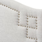 Baxton Studio Aubrey Modern and Contemporary Grayish Beige Fabric Upholstered Twin Size Headboard