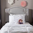 Baxton Studio Aubrey Modern and Contemporary Grayish Beige Fabric Upholstered Twin Size Headboard 