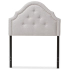 Baxton Studio Cora Modern and Contemporary Grayish Beige Fabric Upholstered Twin Size Headboard