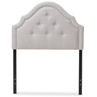 Baxton Studio Cora Modern and Contemporary Grayish Beige Fabric Upholstered Twin Size Headboard