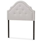 Baxton Studio Cora Modern and Contemporary Grayish Beige Fabric Upholstered Twin Size Headboard