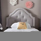 Baxton Studio Cora Modern and Contemporary Grayish Beige Fabric Upholstered Twin Size Headboard 