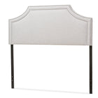 Baxton Studio Avignon Modern and Contemporary Grayish Beige Fabric Upholstered Full Size Headboard
