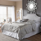 Baxton Studio Avignon Modern and Contemporary Grayish Beige Fabric Upholstered Queen Size Headboard
