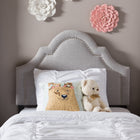 Baxton Studio Rita Modern and Contemporary Grayish Beige Fabric Upholstered Twin Size Headboard
