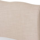 Baxton Studio Fannie French Classic Modern Style Beige Linen Fabric King Size Platform Bed