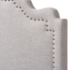 Baxton Studio Nadeen Modern and Contemporary Greyish Beige Fabric Twin Size Headboard