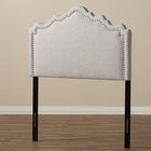 Baxton Studio Nadeen Modern and Contemporary Greyish Beige Fabric Twin Size Headboard