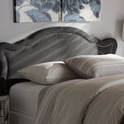 Baxton Studio Avery Modern and Contemporary Dark Grey Fabric Queen Size Headboard