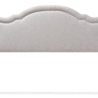 Baxton Studio Avery Modern and Contemporary Greyish Beige Fabric Queen Size Headboard