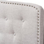 Baxton Studio Lucy Modern and Contemporary Greyish Beige Fabric Full Size Headboard