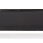Baxton Studio Nikko Mid-century Modern Scandinavian Style Black Faux Leather Wooden 3-Seater Sofa