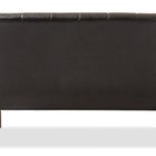 Baxton Studio Nikko Mid-century Modern Scandinavian Style Dark Brown Faux Leather Wooden 2-Seater Loveseat