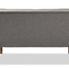 Baxton Studio Sorrento Mid-century Retro Modern Grey Fabric Upholstered Wooden 2-seater Loveseat