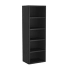 Manhattan Comfort Rivington Modern 28" Open Bookcase in Black