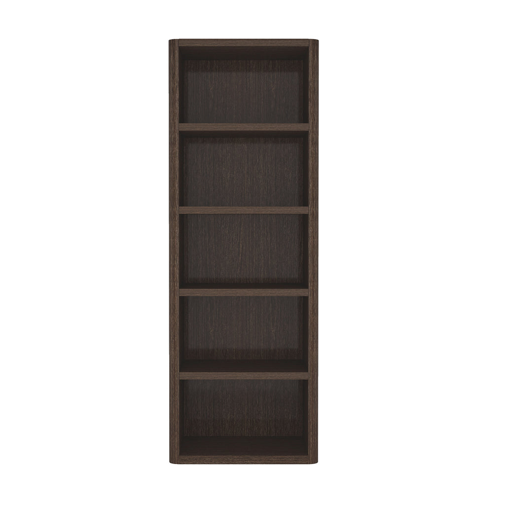 Manhattan Comfort Rivington Modern 28" Open Bookcase in Dark Walnut