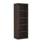 Manhattan Comfort Rivington Modern 28" Open Bookcase in Dark Walnut