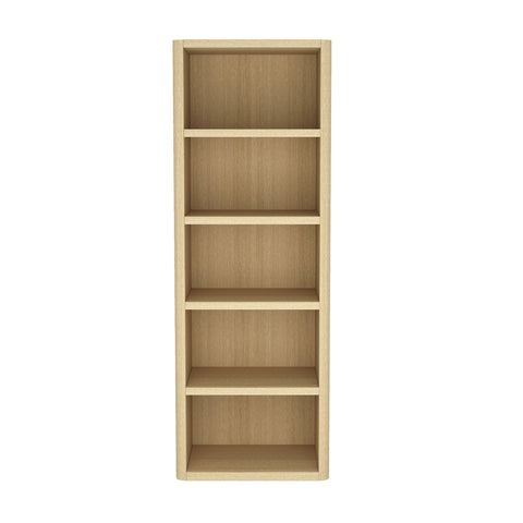 Manhattan Comfort Rivington Modern 28" Open Bookcase in Natural Oak