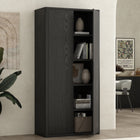 Manhattan Comfort Rivington Modern 38" Bookcase Cabinet in Black - BC004-BK