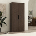 Manhattan Comfort Rivington Modern 38" Bookcase Cabinet in Walnut - BC004-BR