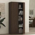 Manhattan Comfort Rivington Modern 38" Bookcase Cabinet in Walnut - BC004-BR