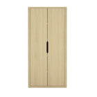 Manhattan Comfort Rivington Modern 38" Bookcase Cabinet in Natural Oak