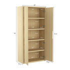 Manhattan Comfort Rivington Modern 38" Bookcase Cabinet in Natural Oak - BC004-NA